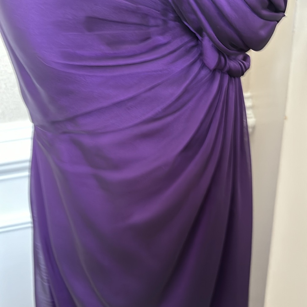Purple, one-shoulder, Niteline evening gown - Picture 8 of 10